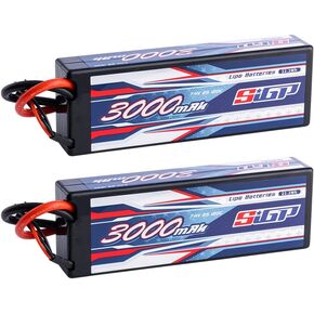 2S 7.4V Lipo Battery 3000mah 120c حزمة ناعمة مع موصل XT60 لـ RC Car Truck Truck Racing Hobby 2 حزم