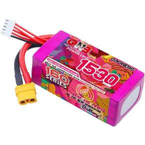 GAONENG GNB 4S 1530mAh LiPo Battery 14.8V XT60 160C for Brushless FPV Racing Drone 180mm to 330mm