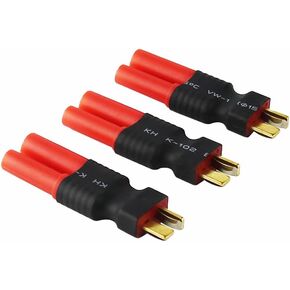 3pcs الذكور t-plug للإناث hxt 4.0 مم محول الموصل اللاسلكي بطارية Lipo بدون فرش (حزمة 3)