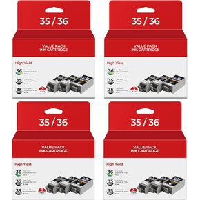 PGI-35 CLI-36 حبر خراطيش PIXMA TR150 PIXMA TR160 PIXMA IP110 PIXMA IP100 متوافق مع Canon 35 36 حبر خراطيش متوافقة مع PIXMA TR160 IP110 IP100 TR 150 طابعات (2-Black ، 1-black)