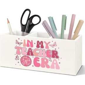SNNDER Chaos Coordinator Gifts Pen Holder for Desk, Appreciation Thank You Gifts for Teachers Mentors Leader Boss Coworkers Managers Wooden Pen Pencil Holder Organizer for Office Desk Accessories