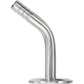 PATIKIL 45 Degree Elbow Tri Clamps Hose Barb, 3/4in OD Sanitary Hose Barb Pipe Fitting Tube 50.5MM Ferrule (for 1.5" Tri Clamps) 304 Stainless Steel
