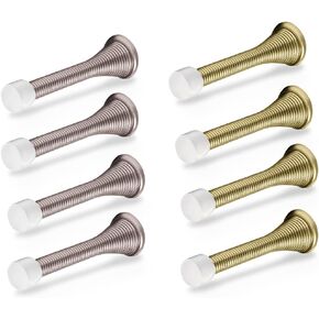 Door Stoppers for Wall – Spring Door Stopper – Door Stoppers – 3-1/4" – Door Stop – Pack of 8 – Door Stoppers for Bottom of Door – Doorstop – Door Spring – Door Stops for Wall – Home, Offices, Schools
