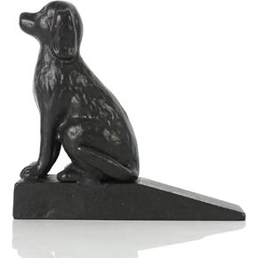 DreamsEden Cast Iron Dog Door Stopper, Heavy Duty Dog Sitting Door Stops Metal Vintage Cute Puppy Decorative Animal Door Wedge
