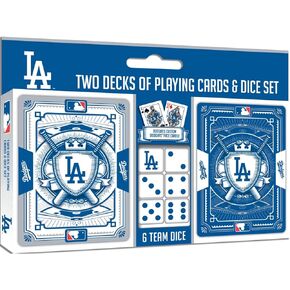 Baby Fanatic LAD3230: Los Angeles Dodgers 2-Pack Play Cards & Dice Set