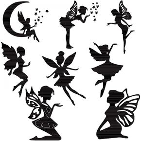 8 PCS Buttrflies Fairy Girls يموت من أجل تصنيع رقصات النجمة الجميلة النجمة القطع المعادن يموت من أجل DIY سكرابوكينغ ورق الصياغة المصنوعة يدويًا مصنوعة يدويًا.
