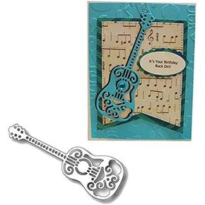 1 PCS يموت إطار الغيتار الجميل ، و DIY Scrapbooking Artist Metal Cutting Stencils New 2019 Die Die Scrapbooking Craft Die Cuts Making Making Stency قالب الاستنسل