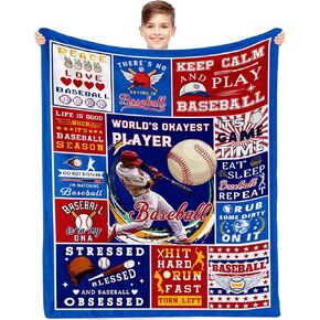 Soccer Blanket Gifts for Boys, Soft Cozy Flannel Throw Blanket for Soccer Lovers Gifts, Football Blanket 50"*60", Christmas, Holiday, Thanksgiving Gifts