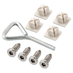 Rightcar Solutions License Plate Screws| License Plate Fasteners Anti Theft License Plate Screws | Rattle Proof, Rust Proof | Stainless Steel License Plate Screws (Silver, 4 Pack)