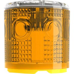 Solar Strobe Warning Light: Bright Solar Emergency Strobe Warning Light, Strong Magnetic Base Flashing Lamp, Waterproof LED Safety Light Outdoor (Yellow)