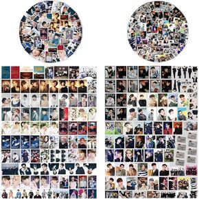 190PCS A-TEEZ Stickers Cartoon Laptop Sticker Great for Skateboard Car Bicycle Door Snowboard Waterproof Schoolbags(Black)