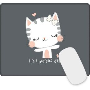 ToLuLu Mouse Pad Small Mousepad with Stitched Edge, Rectangle Gaming Mouse Mat Customized Art Non Slip Rubber Mini Cute Mouse Pads for Computer, Laptop Office Home School,Colorful Flowers