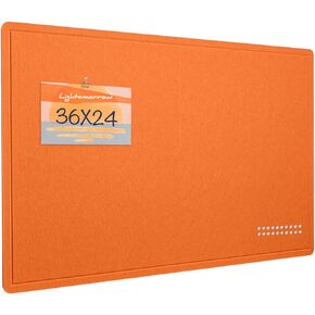 Large Bulletin Board - 48 x 36 Inches, Decorative Felt Pin Board for Wall - 4' x 3' Foldable Photo Display Board with Self-Adhesive Tape, Includes 20 Push Pins - Saddle Brown