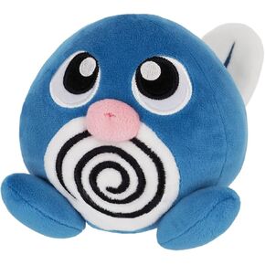 Sanei Pokemon All Star Series Poliwag Stuffed Plush, 4.5"
