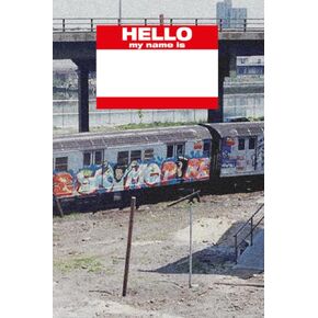 "Hello My Name" Sketchbook Graffiti للفنانين الحضريين ،: أطلق العنان لإبداعك مع هذا SketchPad الهيب هوب. مثالي للرسم ، ورسالة تصاميم الهيب هوب المفضلة لديك والعلامات والجداريات