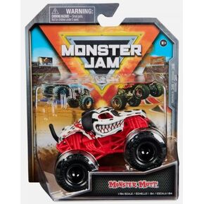 Monster Jam 2024 المسؤول 1:64 Diecast Truck Series 38 Monster Mutt Dalmatian Ruff Crowd