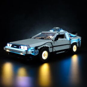 مجموعة إضاءة LED Kyglaring مصممة لخبراء Lego Creator إلى مجموعة بناء طرازات Time Machine 10300 - بدون مجموعة LEGO (إصدار قياسي)