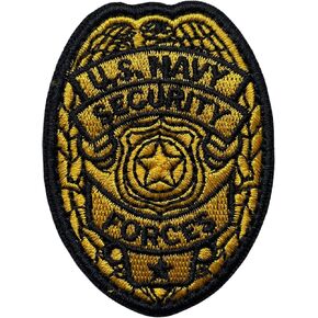 Navy Security Forces Badge Tactical Patch, Embroidered Morale Badge Patches, 2.3"x1.7" Sized, Fit for Military Uniforms Gears Vest Caps Hats Bags Backpacks (Bundle 2pcs Iron on or Sew on)