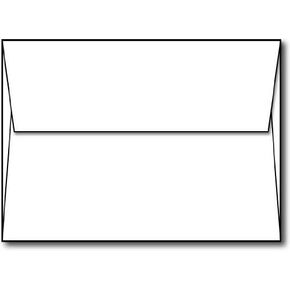 White A7 Envelopes (5 1/4" x 7 1/4") - 250 Envelopes - Perfect for 5" x 7" Invitations or Greeting Cards