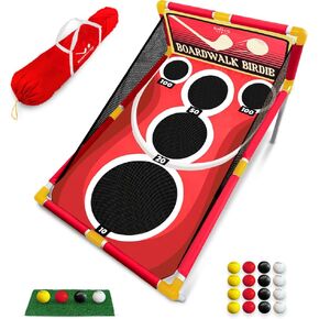 ألعاب SWOOC - Boardwalk Birdie ™ | ألعاب الجولف على غرار Arcade مع سهلة الإعداد و 10+ ألعاب تشمل | لعبة تقطيع الجولف | ألعاب الجولف للبالغين داخليًا وخارجيًا | لعبة الجولف في الفناء الخلفي | لعبة غولف كورنيول