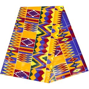 African Fabric 100% Cotton Fabric African Ankara Print Fabric 6 Yards One Piece 24FS1214