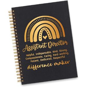 Assistant Director Spiral Notebook, Assistant Director Gifts for Women, Inspirational Assistant Director Difference Maker Appreciation Thank You Gifts Spiral Notebooks WA28