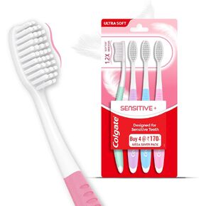Colgate Toothbrush Sensitive, Pack of 4 Brushes