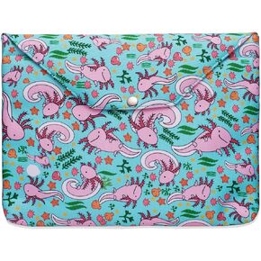 هدايا AXOLOTL GIFTS مع سحاب وجيب أمامي ، أغلفة الكتب للاشتعال ، 11 × 8.5 بوصة ، هدايا عشاق الكتب