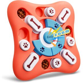 knitly Dog Puzzle Toys, Interactive Treat Puzzle for IQ Training and Mental Enrichment, Large Medium Small Dog Toys for Brain Stimulation, Best Dispensing Slow Feeder Gifts for Puppy