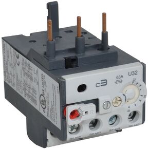 c3controls 320-B3U40 Bimetallic Overload Relay, Trip Class 10, Current Adjustment Range: 25-40A