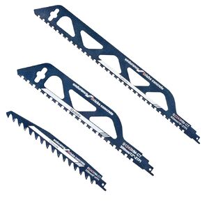 kingsea Masonry Reciprocating Saw Blades, High Strength Hard Alloy Saw Blades Cut Aerated Concrete, Fiber Cement, Brick and More with Hard Alloy Precision(S1543+S1243+S2243)