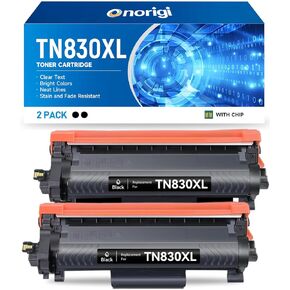 TN830XL ​​Toner Cartridge استبدال Brother TN830XL ​​TN830 XL TONER العمل للأخ HL-L2460DW DCP-L2640DW HL-L2400D HL-L2480DW HL-L2405W MFC-L2820DW PRINTER (2 أسود)
