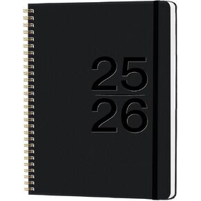 2025-2026 Planner-Planner 2025-2026 ، 8 "X 10" ، Jul.2025-Jun.2026 ، مخطط شهري أسبوعي مع إغلاق مرن ، سلك توأم قوي ، جيب خلفي