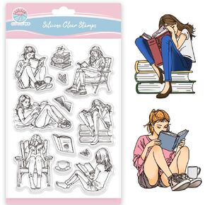 Globleland Flower Flower Flower Clear Clear Stamps Butterfly Fairy Silicone Clear Stamp Flower و Plant Resprapts for DIY Scrapbooking and Cards Making Photo Journal 6.3x4.33inch in Kuwait