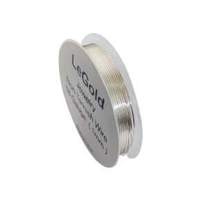Legold 18 Gauge Wire Jewelry Vellry Craft Capper Wire غير مشوهة اللون الفضي المقاوم