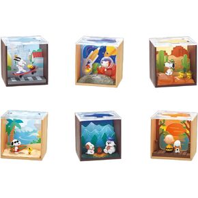 إعادة التمييز - تمثال Snoopy - مربع المشهد Boite de 6pcs - 4521121251196
