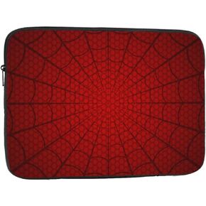 Spider Web Cobweb on Red 13 inch Portable Laptop Sleeve Compatible with MacBook Air Notebook Computer Case for Men Women College School Students