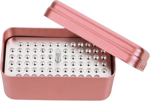 EustomA 72 Holes Burs Holder Blocks Autoclavable Bur Case 4 color (Silver) in Kuwait