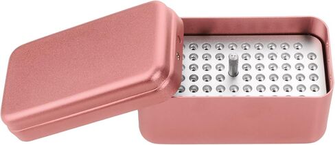 EustomA 72 Holes Burs Holder Blocks Autoclavable Bur Case 4 color (Silver) in Kuwait