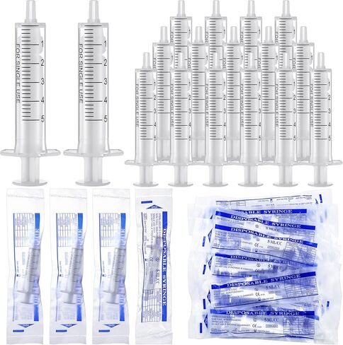 Geiserailie 100 Pcs 10 ml Plastic Syringe No Rubber Plunger Oral Syringes Measuring Luer Slip Tip Syringe Without Needle No Rubber Medicine Syringes for Children Liquids Refilling Scientific Labs in Kuwait