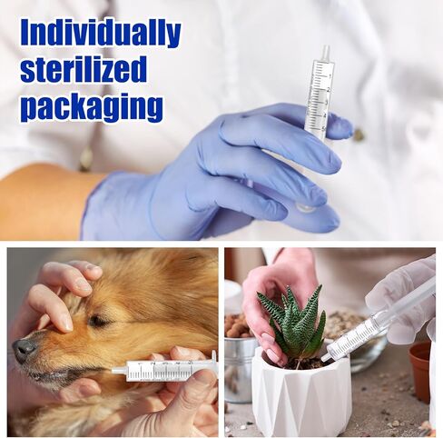 Geiserailie 100 Pcs 10 ml Plastic Syringe No Rubber Plunger Oral Syringes Measuring Luer Slip Tip Syringe Without Needle No Rubber Medicine Syringes for Children Liquids Refilling Scientific Labs in Kuwait