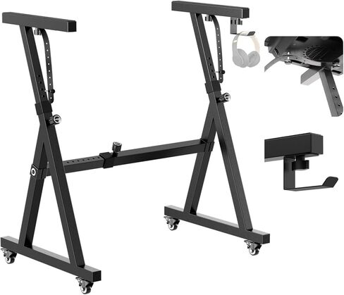 Z Style Adjustable & Portable Heavy Duty Music Stand for Piano Keyboards, Fits 49/61/76/88 Keys, Folding for Travel & Storage in Kuwait