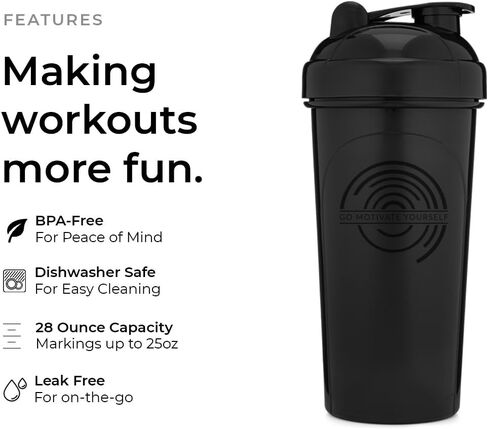 GOMOYO 4-Pack - 28 Ounce Protein Shaker Bottle for Mixes, 4xWire Whisk, Leak Proof Bulk Supplement Mixes and Pre-Workout Shaker Cups, Dishwasher Safe & BPA Free, Black,White, Navy & Moss in Saudi Arabia