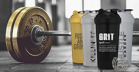 GOMOYO 4-Pack - 28 Ounce Protein Shaker Bottle for Mixes, 4xWire Whisk, Leak Proof Bulk Supplement Mixes and Pre-Workout Shaker Cups, Dishwasher Safe & BPA Free, Black,White, Navy & Moss in Saudi Arabia