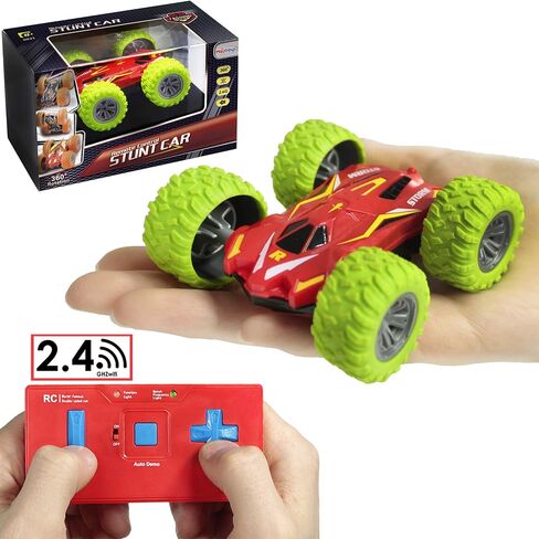 Mini RC Stunt Car – Double Sided Rechargeable Remote Control Toy, AWD Radio Control Flip Car for Boys Girls Kids in Saudi Arabia