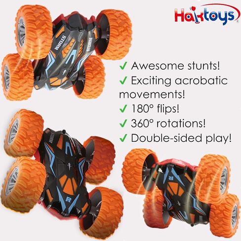 Mini RC Stunt Car – Double Sided Rechargeable Remote Control Toy, AWD Radio Control Flip Car for Boys Girls Kids in Saudi Arabia