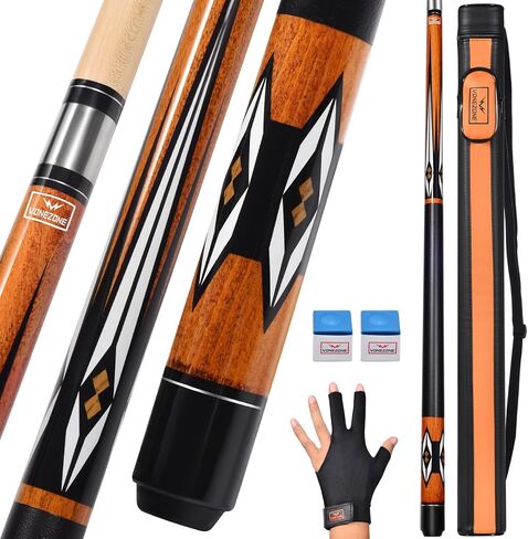 Pool cue Stick,Pro cue with Hard Case,58inch 18-19oz Billiard Stick Pool Cue Set,Pink/Orange/Green in Saudi Arabia
