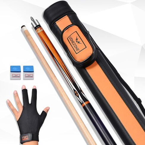 Pool cue Stick,Pro cue with Hard Case,58inch 18-19oz Billiard Stick Pool Cue Set,Pink/Orange/Green in Saudi Arabia