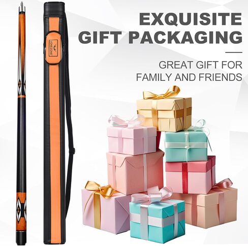 Pool cue Stick,Pro cue with Hard Case,58inch 18-19oz Billiard Stick Pool Cue Set,Pink/Orange/Green in Saudi Arabia