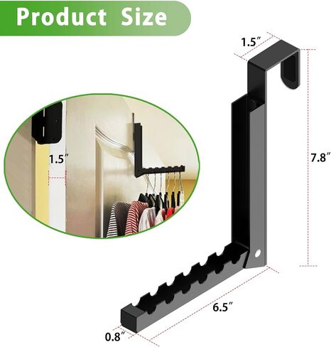 2 Pcs Over The Door Hooks Hanger,Over The Door Organizer Racks, Collapsible Folding Over Door Clothes Drying Laundry Hooks for Hanging Clothes,Over Door Storage Hangers for Bedroom Bathroom (White) in Saudi Arabia
